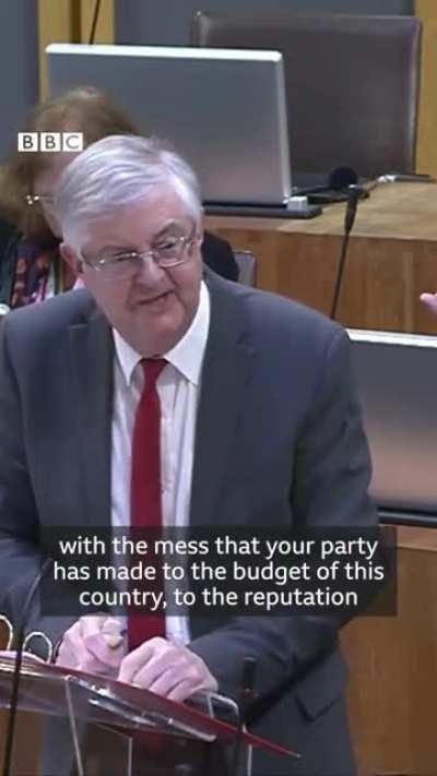Wales' First Minister, Mark Drakeford, loses temper with Welsh Conservative leader
