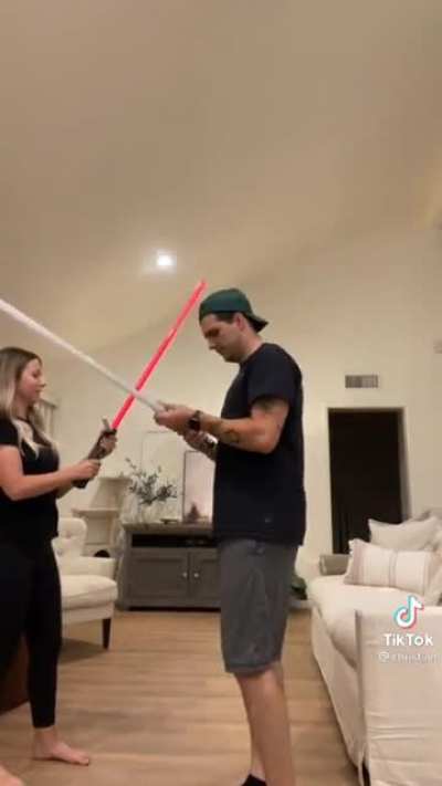 Saber up the ass....