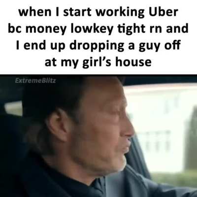 blursed uber driver