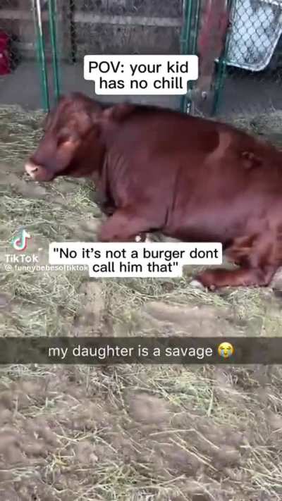 She only sees food
