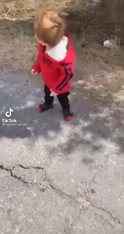 He's got his technique...