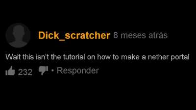 even a fortnite player knows who to make a nether portal