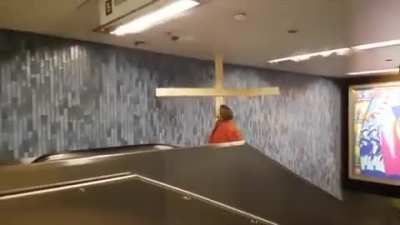 Jesus has risen.... to the 2nd floor.