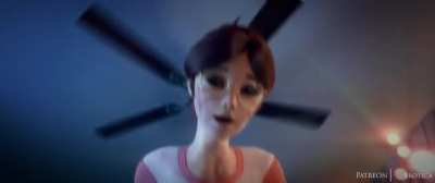 Dva riding in her bedroom (VGErotica)