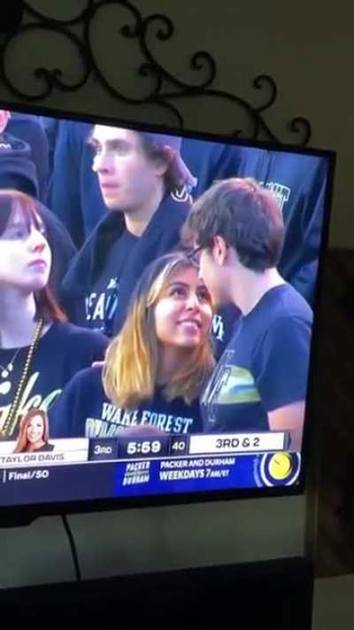 to kiss the boy