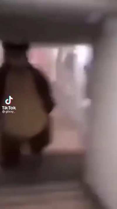 Every second you aren't running, he is only getting closer