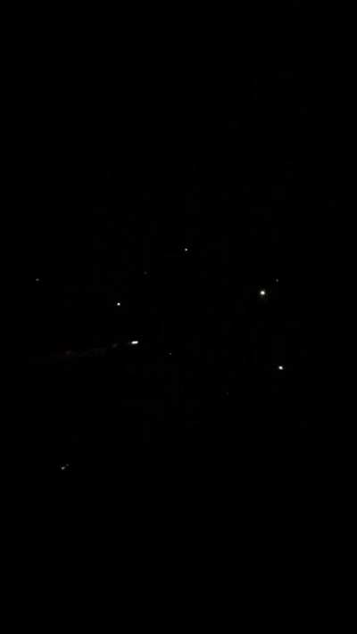 Firework struck by lightning