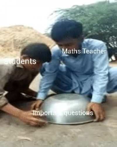 Maths teacher was joking