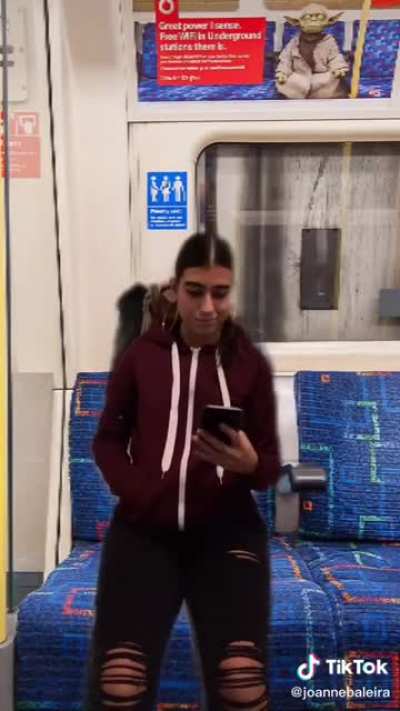 Falling asleep on the train