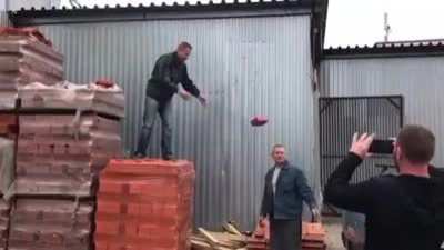 Passing the bricks