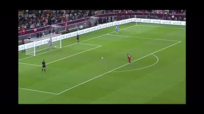 Soccer goalie’s distraction antics in a penalty shootout