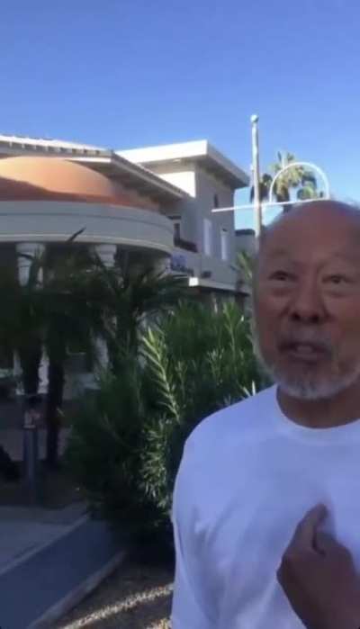 Racist goes fully mask off