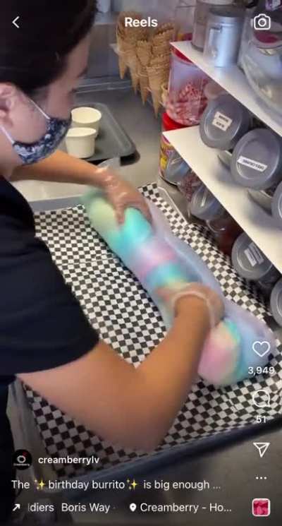 Cotton candy/ice cream/cereal/candy 