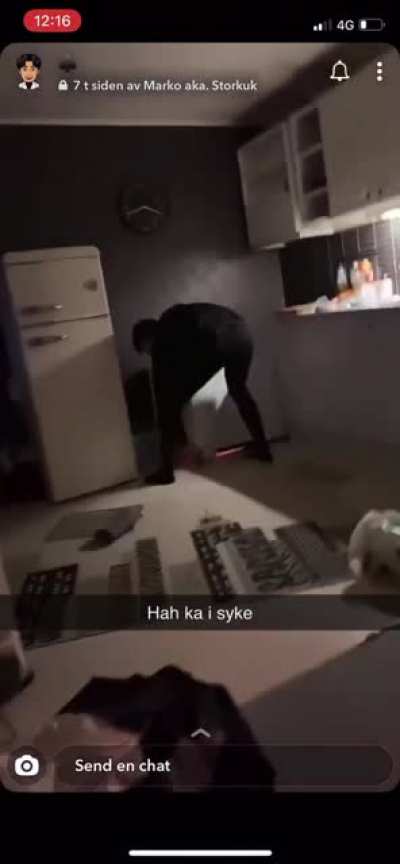 Moj drug Marko(Srbin u Norveškoj)je imao malu nesreću. Ps. Njemu nije mu ništa