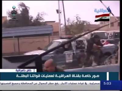 Iraqi Civil War, first clashes between Iraqi Army And ISIS, Iraqi national tv [2014-1-2]