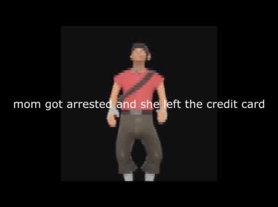 mom got arrested and she left the credit card