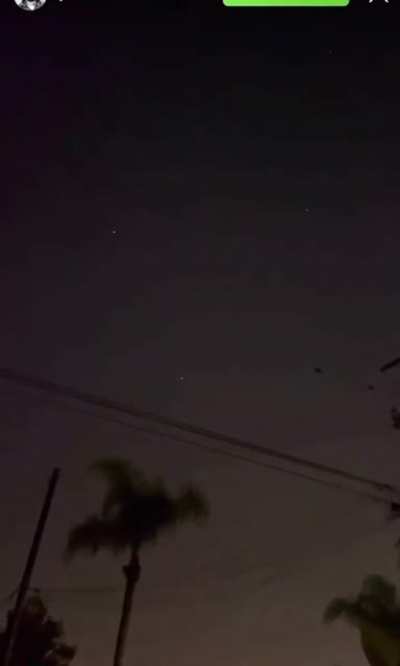Tonight in Long Beach, CA. Lanterns or UFOs?