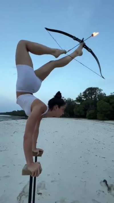 Archery with legs