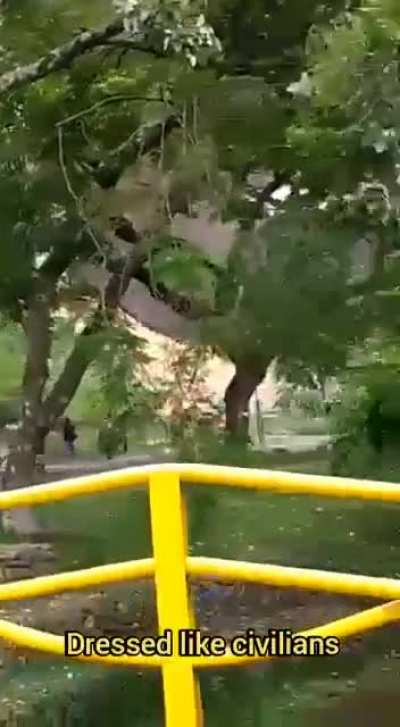 Cops dressed like civilians shoot at the people in Cali Colombia