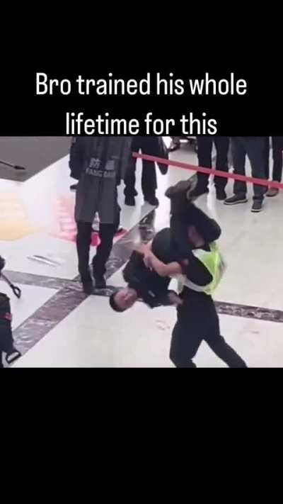 Flying takedown?