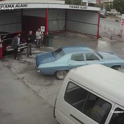 Pulling up to the shop
