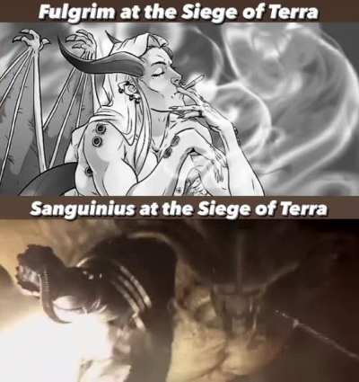 A slight difference in procedure for Fulgrim and Sanguinius