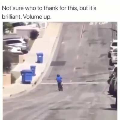 Not sure who to thank for this, but it’s brilliant. Volume up.