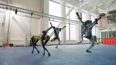 Boston Dynamic's ATLAS robot's dancing to Do You Love Me by The Contours.