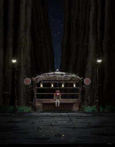 A rainy night in the forest [OC]
