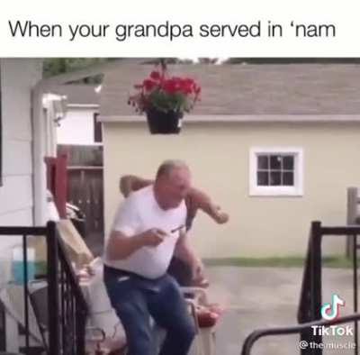 Grandpa thought it was a firecracker and was wrongly mistaken
