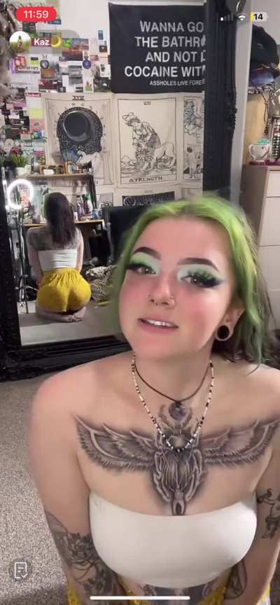 Waiting for the “you can barely see her feet”