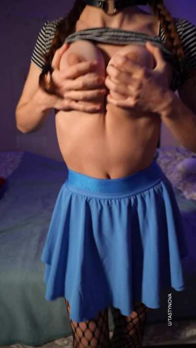 I'm only 5'2, so my tits look even bigger...[OC]