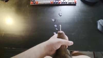Had so much fun jerking to cute porno girls that I had to bust 🍆💦