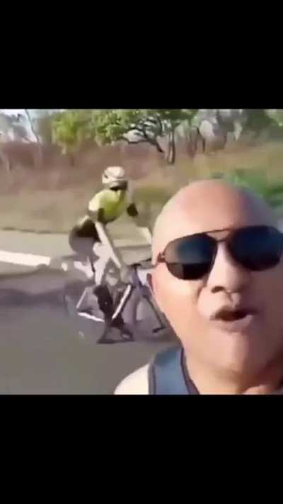recording the cyclists