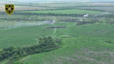 Assault of 1st mechanized battalion of the 28th OMBr on Russian positions in the Kurdyumivka area