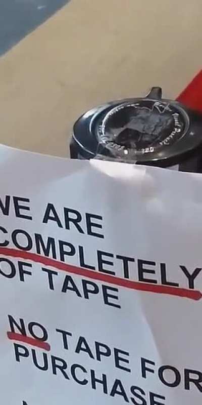 Out of Tape