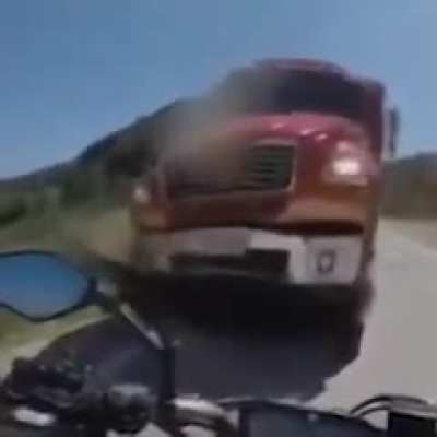 Abrupt fire truck