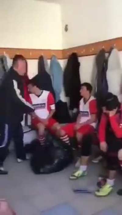 The Portuguese coach's half time speech.
