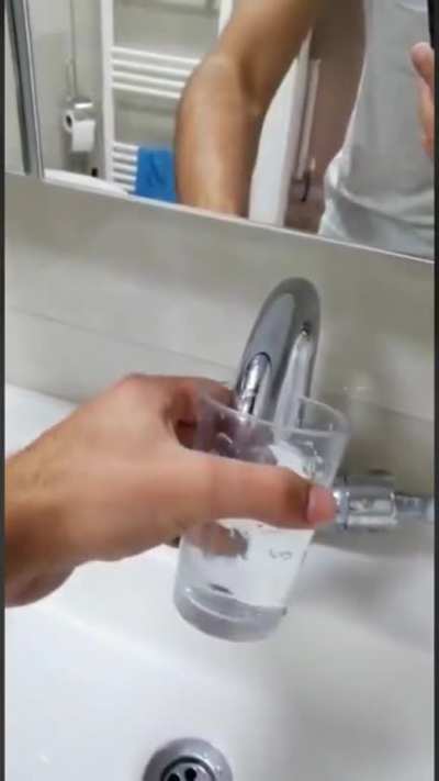 Tap is drinking water