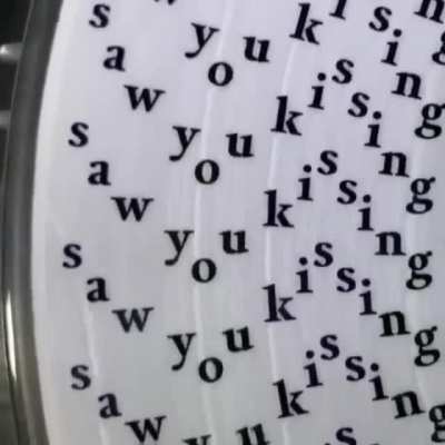 The Zoetrope effect on Vinyl.