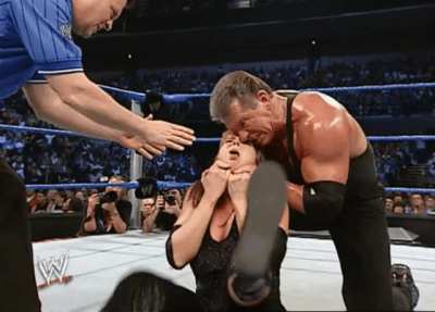 Stephanie McMahon w/Linda McMahon vs. Vince McMahon w/Sable in a 