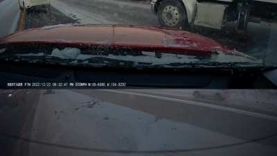 Got pit maneuvered on ice unintentionally