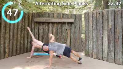 This was way more challenging than I anticipated. A 30 Min Non-Stop At Home Bodyweight Workout From Cirque Du Soleil performers!