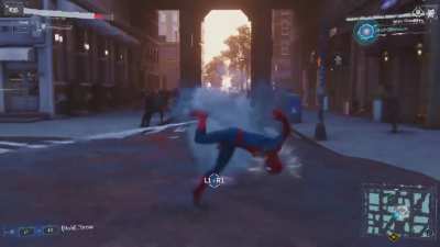 [Marvel's Spider-Man] Tried to stop a car during a car chase, except the car was not moving