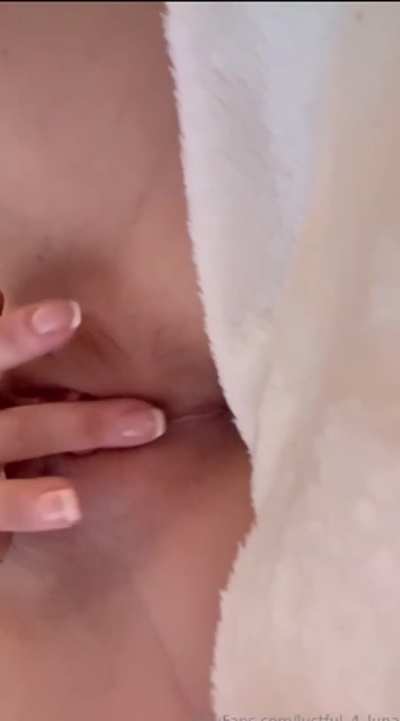 If you woke up to my pussy in front of you what would be the first thing you'd put in it