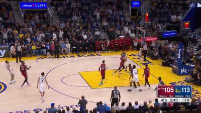 [Highlight] Steph with the 7th three to close out!