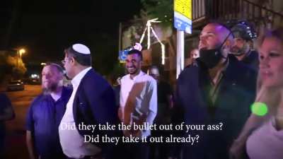 Israeli Mayor of Jerusalem mocks a wounded Palestinian man and says, 