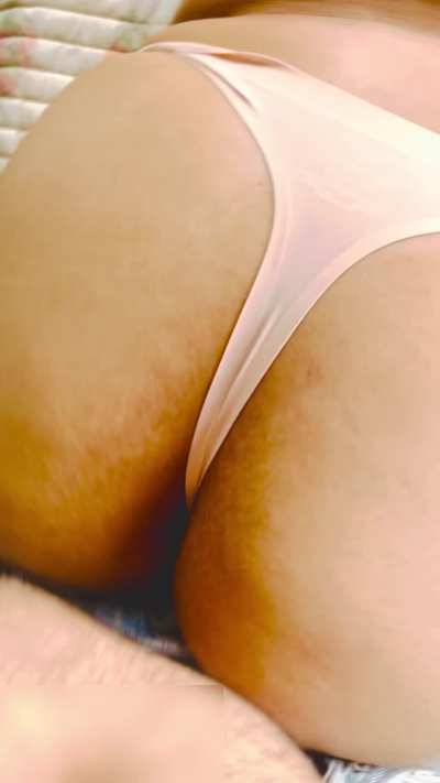 My thong always stays on during doggy, unless you rip it off me
