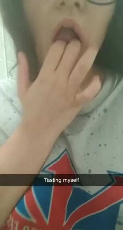 I thought this would fit here, tasting myself 🤤