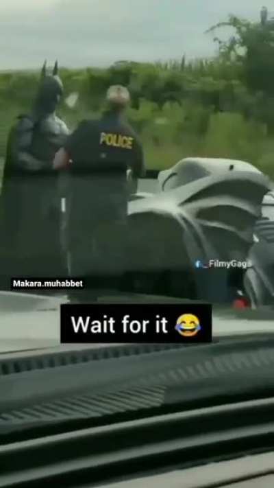 Batman got busted